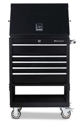 Image showing  15-1/4 in. x 30-3/4 in. x 18-1/4 in. Portable Steel Toolbox, Black, 66.14 lb., 500 lb. Capacity