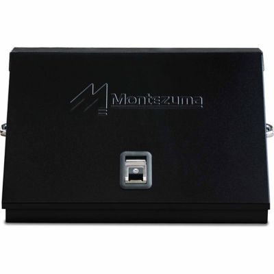Image showing 9 th Montezuma 15-1/4 in. x 30-3/4 in. x 18-1/4 in. Portable Steel Toolbox, Black, 66.14 lb., 500 lb. Capacity