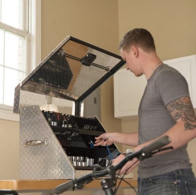 Image showing  18-1/8 in. x 27-1/8 in. x 18-5/8 in. Portable Aluminum Tool Box, 52.91 lb., 500 lb. Capacity