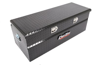 Image showing 1 th Dee Zee 46 in. x 16 in. x 19 in. Red Label Portable Utility Chest, 8 cu. ft., Black Tread