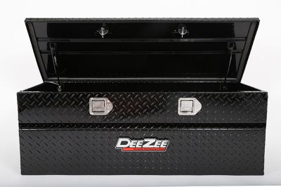 Image showing 7 th Dee Zee 46 in. x 16 in. x 19 in. Red Label Portable Utility Chest, 8 cu. ft., Black Tread