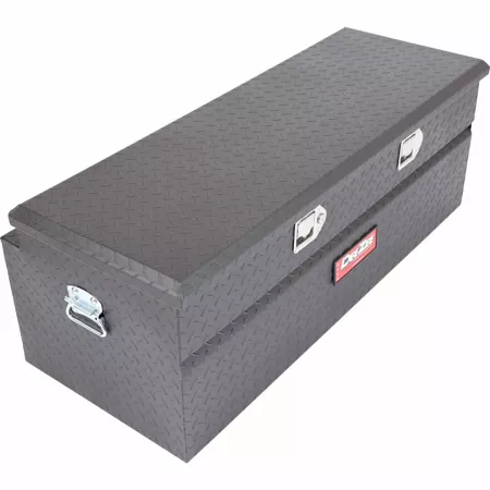 Dee Zee Black and Red Textured Portable Utility Box 46 in x 16 in x 19 in 8 cu ft. Truck Tool Box Chests