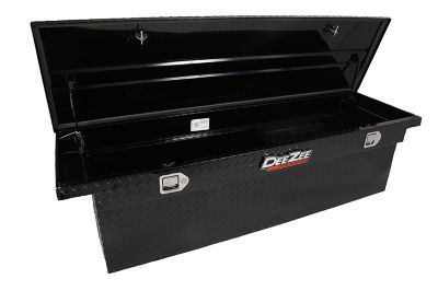 Image showing  70 in. Red Label Crossover Single-Lid Tool Box, 11.7 cu. ft., Black Tread