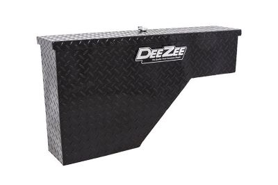 Dee Zee Wheel Well Truck Tool Box, 2.2 cu. ft., Passenger Side, Black