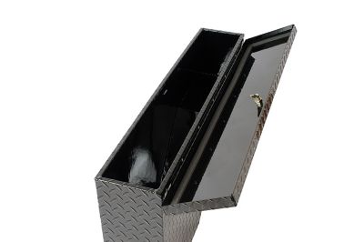 Image showing  37 in. x 7-3/4 in. x 19-1/2 in. Black Passenger Side Wheel Well Truck Tool Box, 2.2 cu. ft.