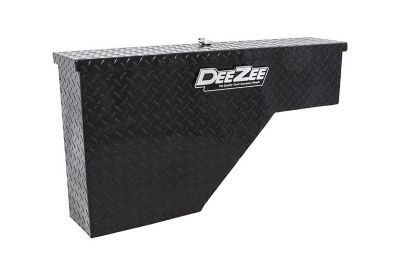 Dee Zee Wheel Well Truck Tool Box, 2.2 cu. ft., Driver Side, Black