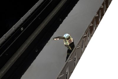 Image showing  20 in. x 38 in. x 8 in. Black Driver Side Wheel Well Truck Tool Box, 2.2 cu. ft.