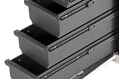 Image showing  20 in. x 21 in. x 9 in. Aluminum Wheel Well 5 Drawer Truck Tool Box, 1.9 cu. ft.