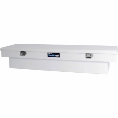 Dee Zee 70 in Steel Hardware Series Single-Lid Crossover Tool Box, Wrinkle White