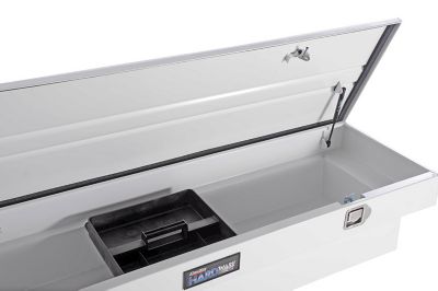 Image showing 3 th Dee Zee 70 in Steel Hardware Series Single-Lid Crossover Tool Box, Wrinkle White