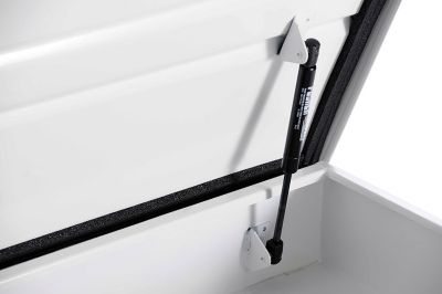 Image showing 4 th Dee Zee 70 in Steel Hardware Series Single-Lid Crossover Tool Box, Wrinkle White