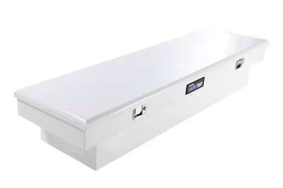 Image showing 5 th Dee Zee 70 in Steel Hardware Series Single-Lid Crossover Tool Box, Wrinkle White