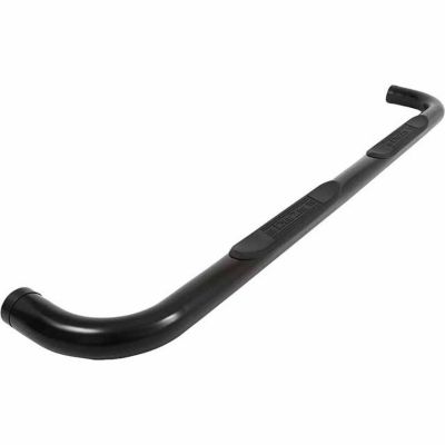 Dee Zee Round Nerf Bar Truck Steps for 1999-2019 Chevrolet Silverado/GMC Sierra Ext Double Cab and More, 3 in., Ultra-Black