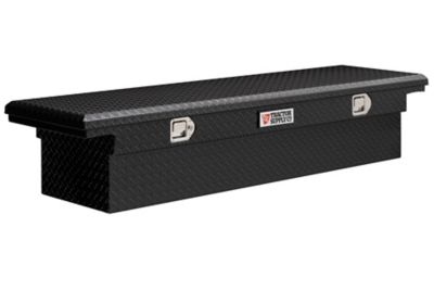 Tractor Supply 69.75 in. x 20 in. x 12 in. Low-Profile Full-Size Single-Lid Truck Tool Box, Black