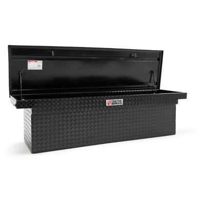 Image showing  Low-Profile Single-Lid Truck Tool Box with Push Buttons for Full-Size Trucks, 70 in. x 20 in. x 18.25 in., Black