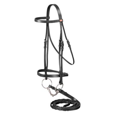 Tough-1 Laced Rein Snaffle Bridle