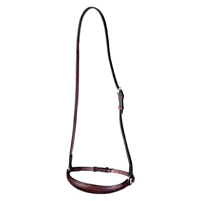 Tough1 Spiked Ring Cavesson, Full, Brown