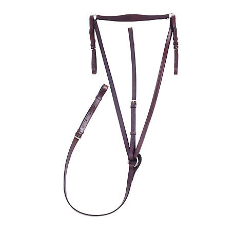Tough-1 Standing Breastplate Martingale, Full, Brown