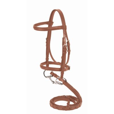 Image showing  Silver Fox Raised Snaffle English Bridle