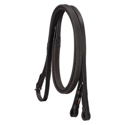 Tough-1 Leather Flat Reins with Rubber Grip, 5/8 in. x 54 in.
