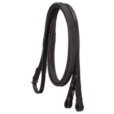 Tough-1 Leather Flat Reins with Rubber Grip, 5/8 in. x 54 in., 21-9900-2-0