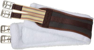 Image showing 1 th Tough1 EquiRoyal Shaped Fleece English Girth, 54 in.