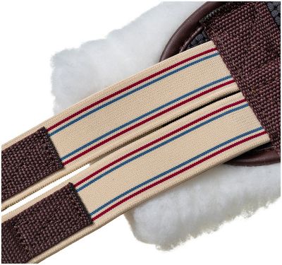 Image showing 3 th Tough1 EquiRoyal Shaped Fleece English Girth, 54 in.