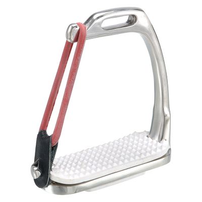 Tough1 Peacock Stirrup Irons, White, 4-3/4 in., 2-Pack