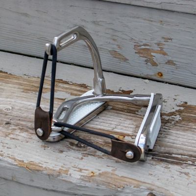 Image showing  Peacock Stirrup Irons, White, 4-3/4 in., 2-Pack