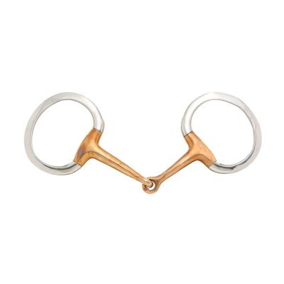 Tough1 Copper Mouth Eggbutt Snaffle Bit, 5 in. Mouthpiece