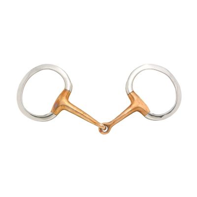 Tough-1 Eggbutt Snaffle Bit with 5 in. Copper Mouthpiece