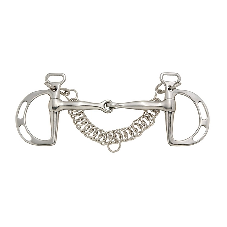 Tough-1 Slotted Kimberwick Snaffle Bit with 5 in. Mouthpiece