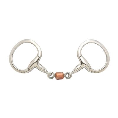 Tough-1 Eggbutt Snaffle Bit with 5 in. 3 pc. Roller Mouthpiece