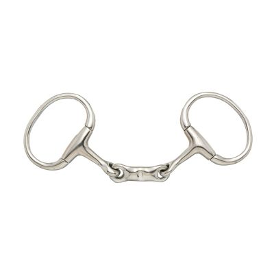 Tough-1 Eggbutt Snaffle Bit with 5 in. 3 pc. Mouthpiece