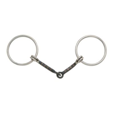Tough-1 Loose Ring Snaffle Bit with 5 in. Sweet Iron Mouthpiece