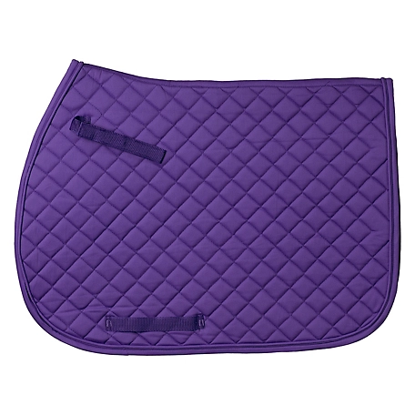 Tough-1 Quilted Square 100% Cotton Twill English Horse Saddle Pad