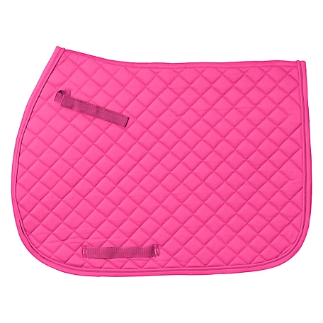 Tough-1 Quilted Square 100% Cotton Twill English Horse Saddle Pad