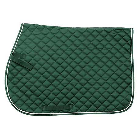 Tough-1 EquiRoyal Square Quilted Cotton Comfort English Saddle Pad, 24 in. Spine, 20 in. Drop