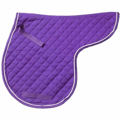 Tough-1 EquiRoyal Contour Quilted Cotton Comfort Saddle Pad, Nylon Girth/Billet Straps