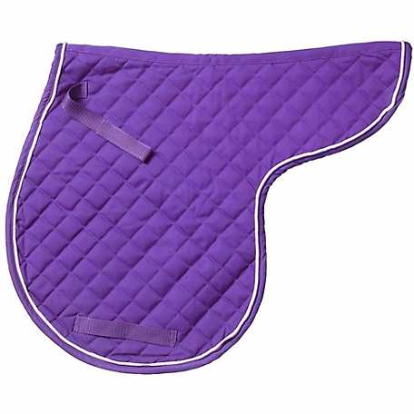 Tough-1 EquiRoyal Contour Quilted Cotton Comfort Saddle Pad, Nylon Girth/Billet Straps