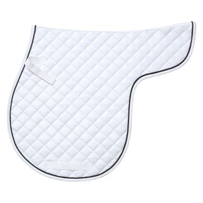Tough1 EquiRoyal Contour Quilted Cotton Comfort All-Purpose English Saddle Pad with Nylon Girth/Billet Straps