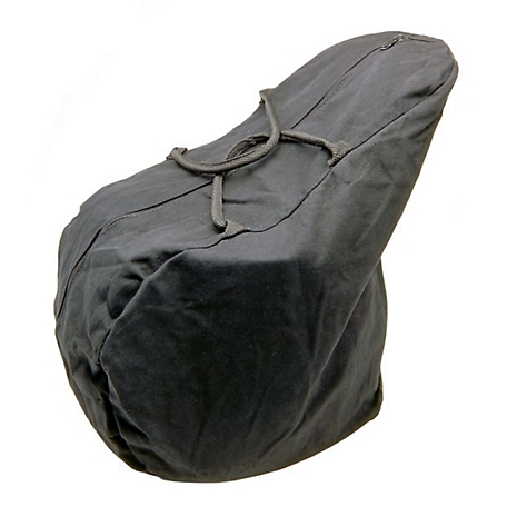 Tough-1 English Saddle Carrying Bag, Black, Canvas