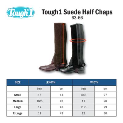 Image showing  Unisex Suede Leather Half Chaps