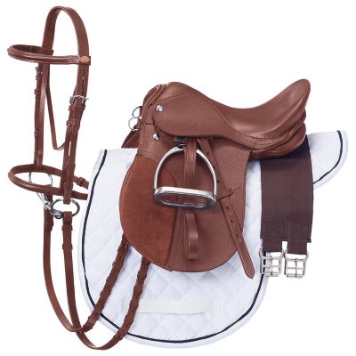 Tough-1 Huntcraft Jump English Saddle Set