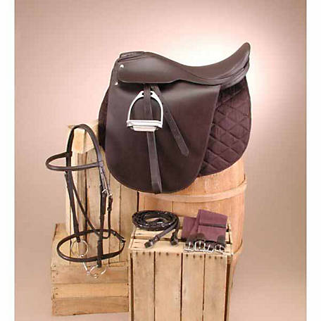 21/" Saddleseat Lane Fox Cutback English Saddle w// SOFTEY Seat Bridle /& Fittings