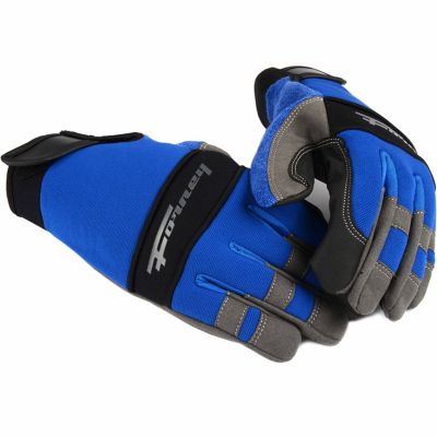 blue mechanic gloves