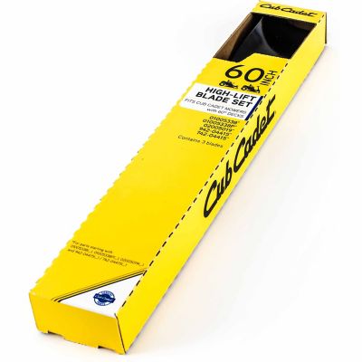 Image showing  60 in. High-Lift Lawn Mower Blades for Cub Cadet Mowers, 3-Pack