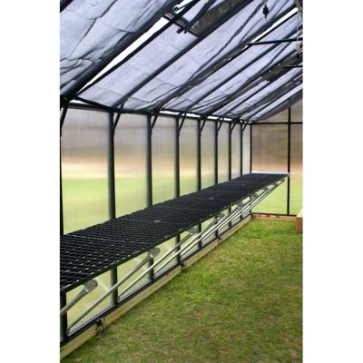 Image showing  12 L x 8 W ft. Black Backyard Greenhouse