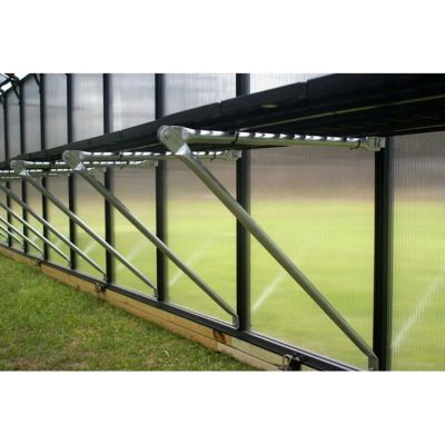 Image showing  12 L x 8 W ft. Black Backyard Greenhouse