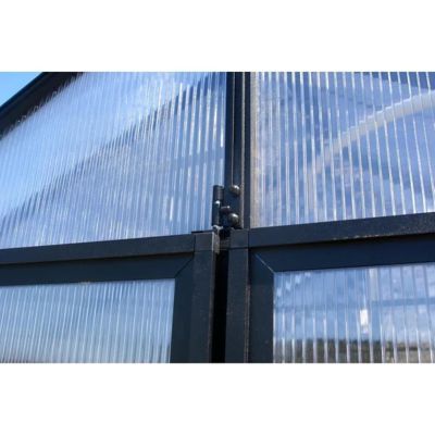 Image showing  12 L x 8 W ft. Black Backyard Greenhouse